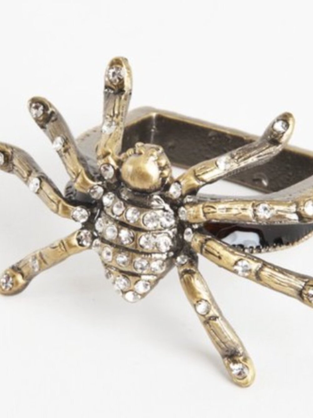 SARO LIFESTYLE NR533.BZ Spider Napkin Ring, Bronze - Set of 4